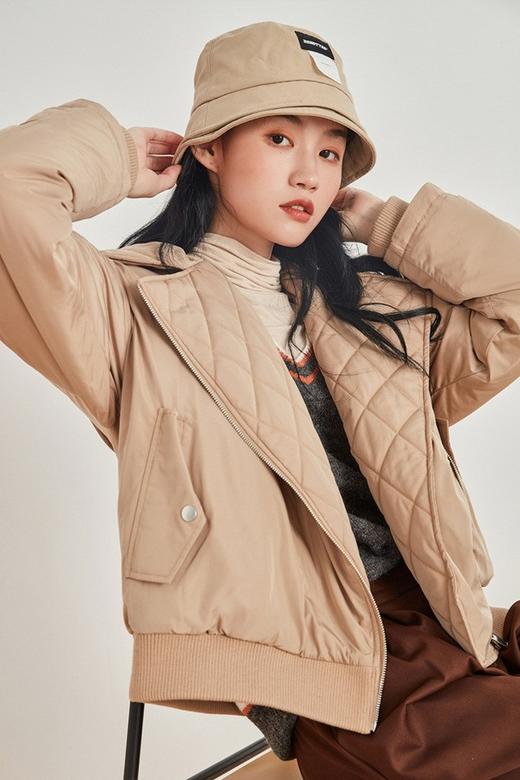 韩都衣舍/Handu Group 韩版机车翻领羽绒服外套 15345 商品图1