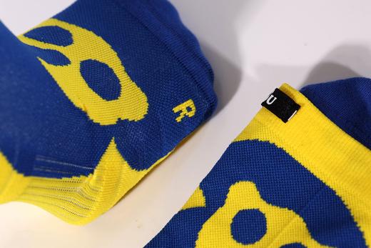 [尝新价！]严素CoolMax耐力+运动袜中筒跑步袜蓝黄路跑马拉松coolmax 商品图6