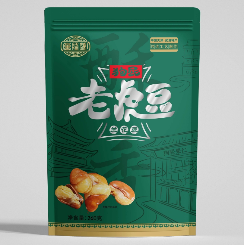 津农精品 狗屁老虎豆260g*3袋下酒菜 儿时零食油炸大豆 蚕豆 香酥兰花豆