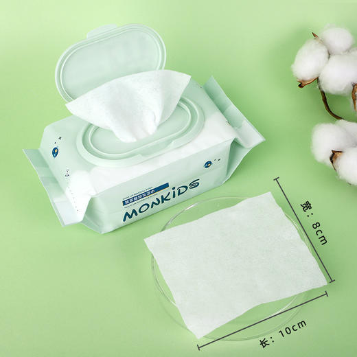 「120片装！贴心翻盖设计」萌呗比便携卸妆湿巾 120片袋装纯棉温和无刺激居家日用清洁脸部卸妆巾 商品图3