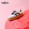超值精选 | Safiya/索菲娅2023秋冬网红厚底百搭条纹系带休闲复古德训鞋 SF33912359 商品缩略图2