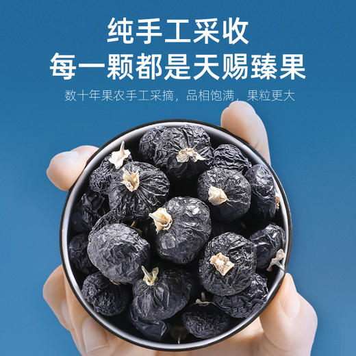 【冬季滋补】杞里香268g4罐礼盒装大果黑枸杞、108g12罐礼盒大果黑枸杞-五藏山经蓝，360g3罐礼盒黑枸杞大果-印象蓝色、180g60袋牛头果黑枸杞礼盒青海原产礼盒年货礼物便携装花青素释放 商品图5