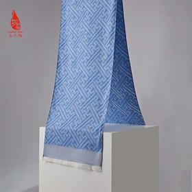 SAINTJOY/上久楷丝羊绒围巾 长巾  3D万字纹CJS22042