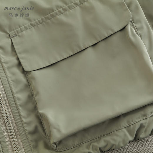 【三防】马克珍妮男童外套儿童城市户外棒球领工装夹克春装240012 商品图3