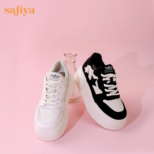 超值精选 | Safiya/索菲娅2023秋冬潮流星星厚底透气松糕运动休闲板鞋 SF33912374 商品图8