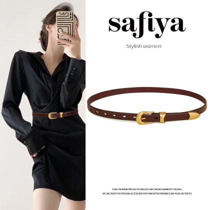 Safiya/索菲娅2024新品女士真皮细腰带 SF500093Y 商品图3
