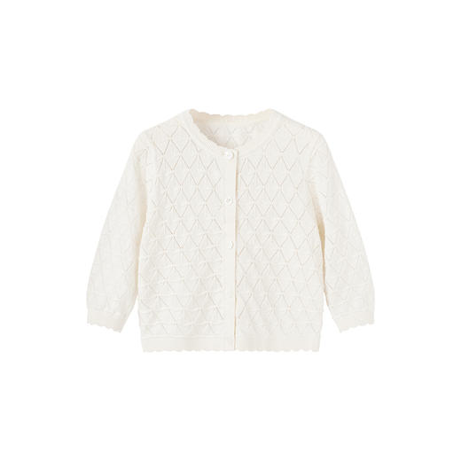 【商场同款】英氏童装春季女宝长袖毛衣纯棉外出百搭轻薄外套新款 商品图4