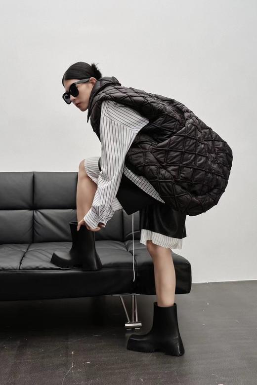 LNNNS 黑色绗缝可拆卸羽绒外套 17683 商品图4