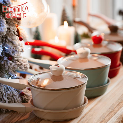 韩国didinika宝宝辅食锅饭麦石婴儿煎锅煮锅萌熊系列乖乖熊小奶锅 商品图2