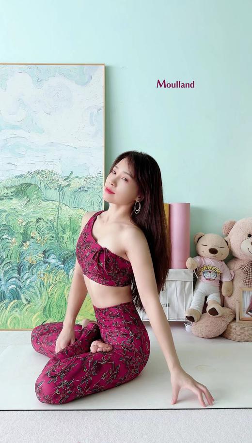 爆款好货 无橡筋双带短背心-枝影嫣红 商品图1