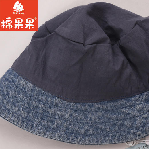 棉果果专柜同款春季新品男童女童提花牛仔渔夫帽M104400224043 商品图3