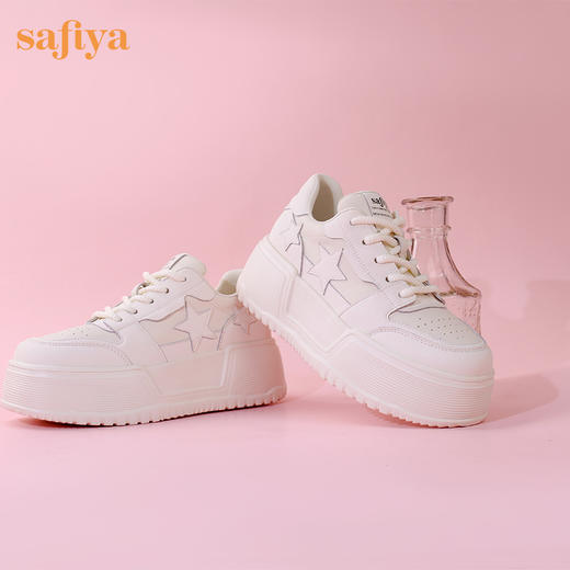 超值精选 | Safiya/索菲娅2023秋冬潮流星星厚底透气松糕运动休闲板鞋 SF33912374 商品图4