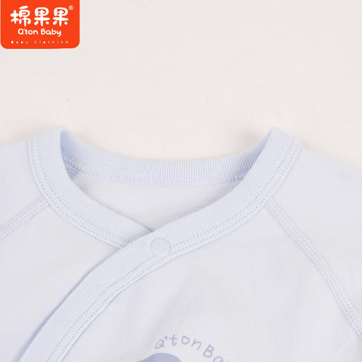 棉果果专柜同款春季新品内衣家居男宝5A抗菌抗菌蝴蝶连体衣M111726224718 商品图4