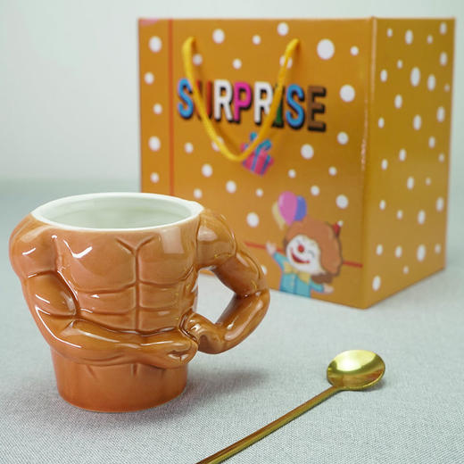 搞怪猛男杯子肌肉杯陶瓷创意水杯咖啡杯茶杯马克杯送男生日礼物女 商品图6