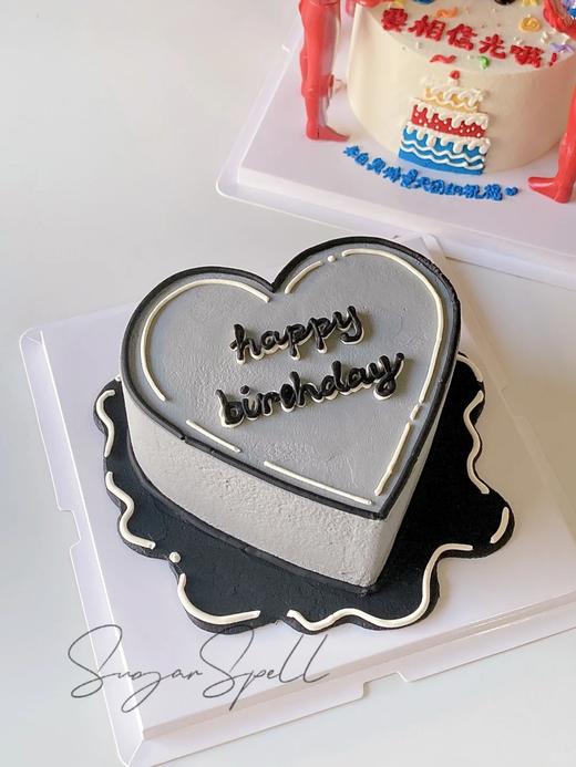 黑巢-二次元心形蛋糕 商品图0