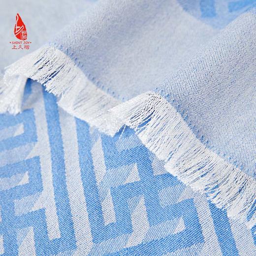 SAINTJOY/上久楷丝羊绒围巾 长巾  3D万字纹CJS22042 商品图5