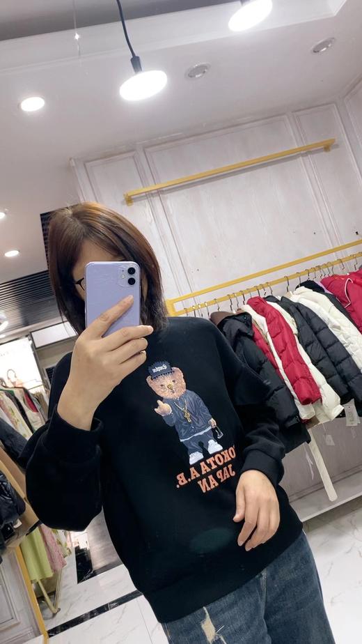 A7091       韩版气质减龄百搭圆领印花太空棉卫衣（特价不退换） 商品图2