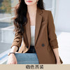 HZW-杏色西装外套女春秋2024新款设计感小众休闲气质韩版小西服 商品缩略图6