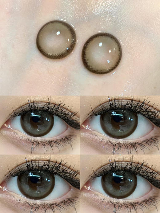 【大直径日抛】LILLILLY-LL46焦糖啵啵-14.4mm【日抛 0-1000度 含525/575】 商品图1