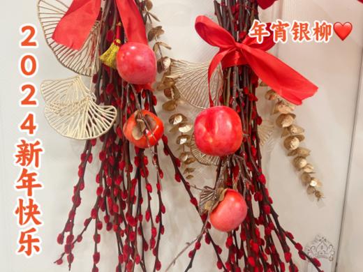 🧨【新年年宵银柳】壁挂点点红光，富贵到家❗️好运加持💯 银柳到家，银两到家🏠接福纳福，辞旧迎新过大年🧧银柳-“银留”，“旺财之花”，寓意聚合财气，步步高升。 商品图2
