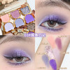 彩妆xixi打工熊六色眼影，清冷碎钻粉，紫蓝撞色，y2k仿妆，烟熏截断眼妆。自由奔放的色彩，演绎个性与时尚的完美结合。售罄速度惊人，艳丽魅惑的色彩让你瞬间成为焦点。 商品缩略图7