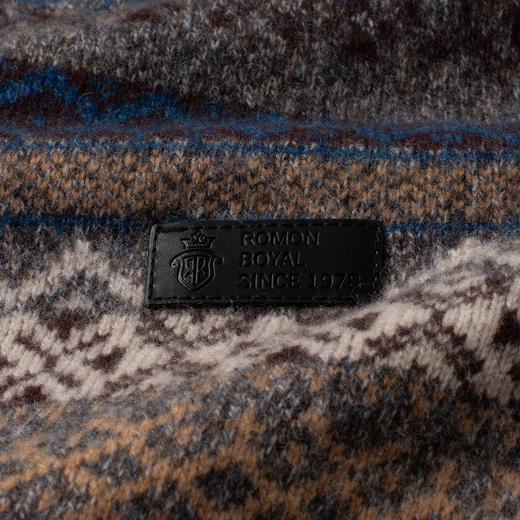 【100绵羊毛 复古风】罗蒙秋冬男士羊毛衫加厚休闲百搭羊毛衫男针织保暖毛衣 商品图6