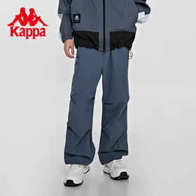 Kappa卡帕运动裤2024新款男简约直筒长裤休闲裤小脚卫裤K0E12AY72