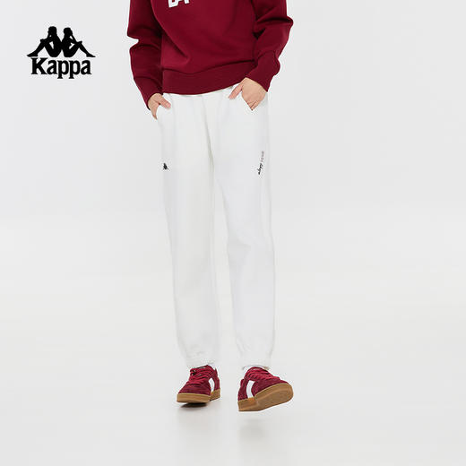 Kappa卡帕针织休闲裤2024新款女春字母长裤收口小脚卫裤K0E22AK42 商品图1