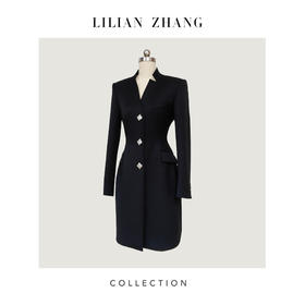C系列——定制——都市力量——永恒经典—修身西装裙女装连衣裙 2305043