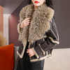 冬季新款，兔毛羊毛拼接皮草外套HR-MXG2419 商品缩略图0