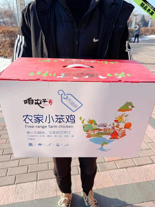 农家散养黑脚黄皮大公鸡，大奔头白鹅！纯散养，礼盒装！贴心的给大家准备了辅料，蘑菇、秘制酱料、鲜人参、粉条！拿回家直接下锅！ 商品图6