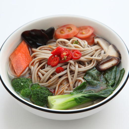 悦意 有机石磨黑小麦挂面面条 300g*5袋 商品图2