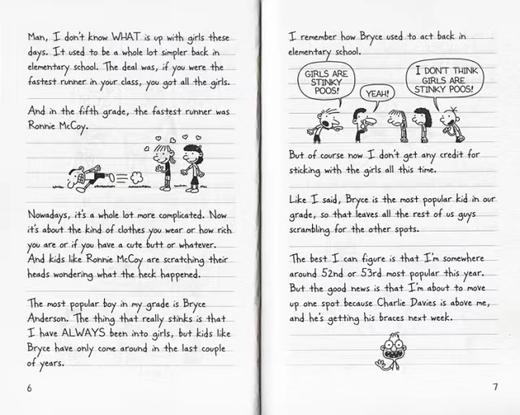 小屁孩日记英文原版 17册 Diary of a Wimpy Kid 1-16+DIY笔记本 儿童英语小说小学生课外读物幽默漫画章节书 商品图2