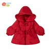 贝贝怡女童拜年服羽绒服保暖儿童新年外套大红新款时尚冬装童装ZB4CS011 商品缩略图7