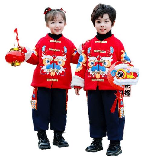【YW】无忧购儿童新年国风平安喜乐红色系年服套装（截单后7天发货)25年清仓捡漏 商品图4