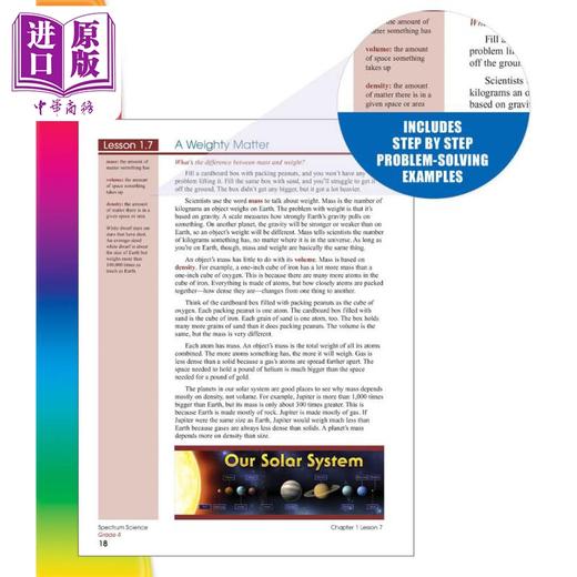 【中商原版】Carson Dellosa Spectrum Science Grade 4 光谱练习册 科学系列 4年级 9-10岁 小学四年级 美国CarsonDellosa 商品图3