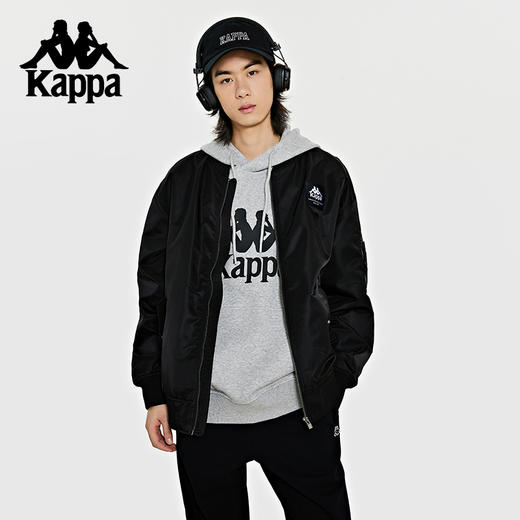 Kappa卡帕夹克2024新款男春运动棒球服外套字母休闲长袖K0E12JJ70 商品图2