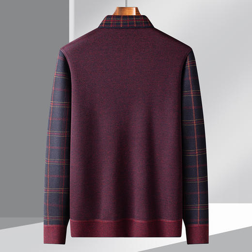 27DKYP925【加绒加厚】罗蒙秋冬含羊毛假两件加绒衬衫男长袖衬衣男长袖加绒针织衫男 商品图3