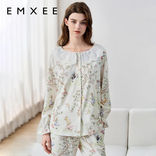 【家居服专场】EMXEE嫚熙爱丽丝森林女士家居服两件套 商品图5