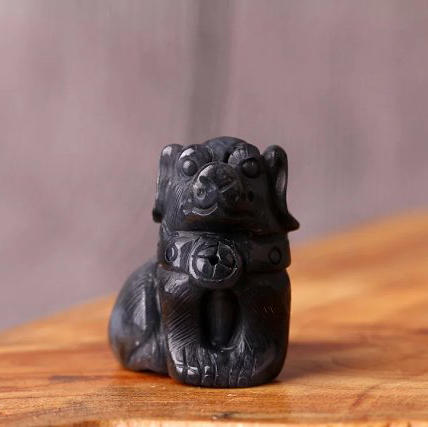 和田墨玉【旺财】小摆件一对 商品图3