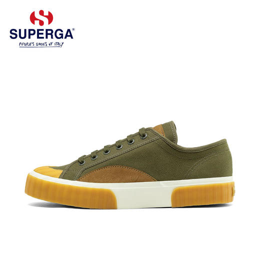 【2025中秋专享】SUPERGA男鞋工装ins户外时尚百搭潮流系带S00GRQ0拼色板鞋帆布鞋（瑕疵品不退不换） 商品图0