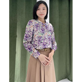 EIIR司歌灯芯绒印花衬衫长袖圆领ET881463