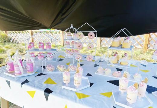 纯真粉色系花朵甜品台 商品图2