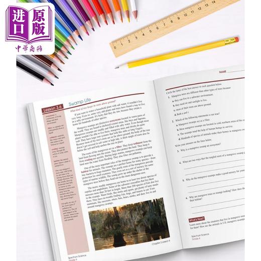 【中商原版】Carson Dellosa Spectrum Science Grade 4 光谱练习册 科学系列 4年级 9-10岁 小学四年级 美国CarsonDellosa 商品图4