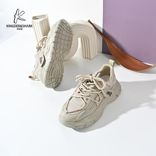 2024经典鲨春季新款时尚百搭潮流运动男士KW250-D14031老爹鞋KW250-D14031 商品图5