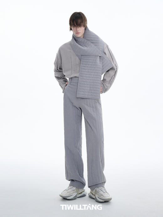 TIWILLTANG启世录“域翼霖晤”交叠绗棉围巾秋冬加厚围脖保暖 商品图2