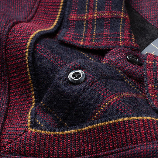 27DKYP925【加绒加厚】罗蒙秋冬含羊毛假两件加绒衬衫男长袖衬衣男长袖加绒针织衫男 商品图6