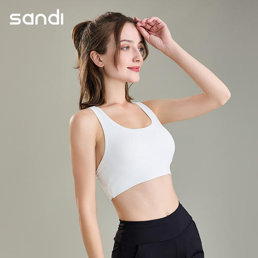 SANDI品牌裸感磨毛瑜伽抹胸SU18007 商品图4