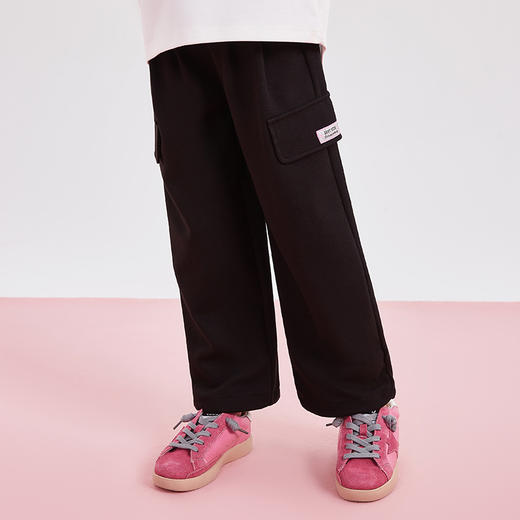 笛莎DEESHA童装女童裤子2024春季新款宽松休闲工装裤 商品图1