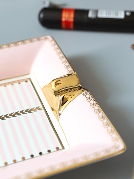 【清仓特惠3折，仅2件，无货退款】诺轩ins北欧陶瓷烟灰缸创意家用客厅 欧式个性潮流办公室大号烟缸 商品图5